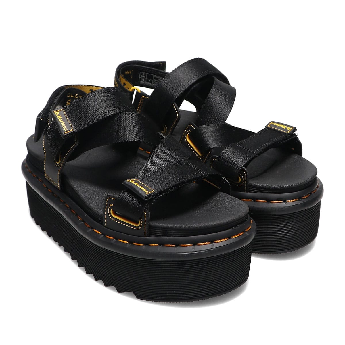 Dr.Martens QUAD ZEBRILUS KIMBER BLACK WEBBING+HYDRO LEATHER BLACK