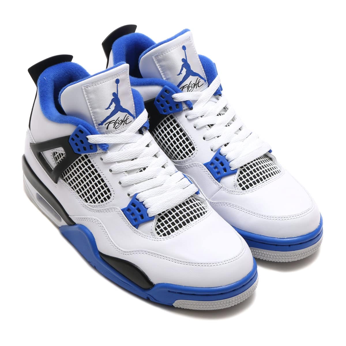 JORDAN BRAND AIR JORDAN 4 RETRO WHITE/GAME ROYAL-BLACK