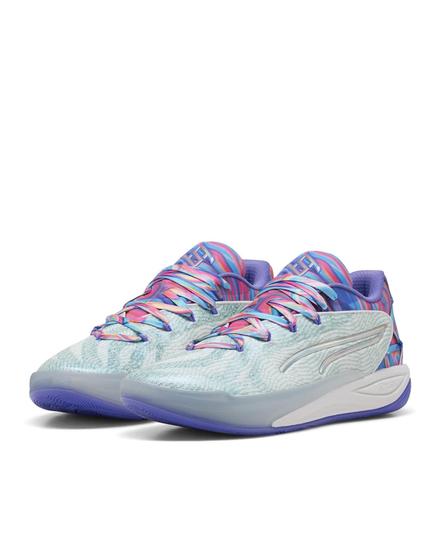 PUMA STEWIE 4 PRISM PUMA WHITE-LIGHT AQUAのメイン画像