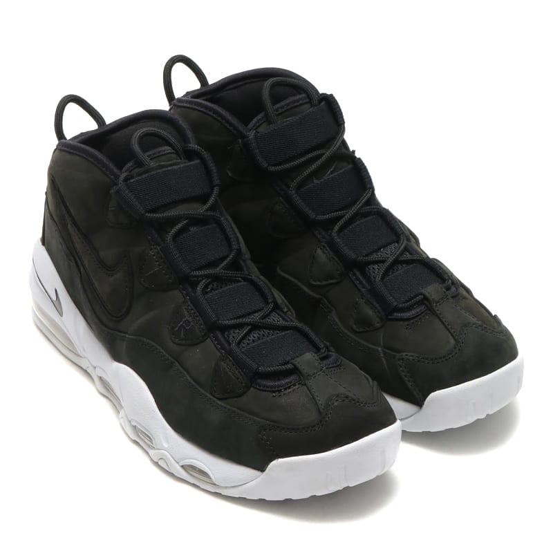 air max uptempo black white