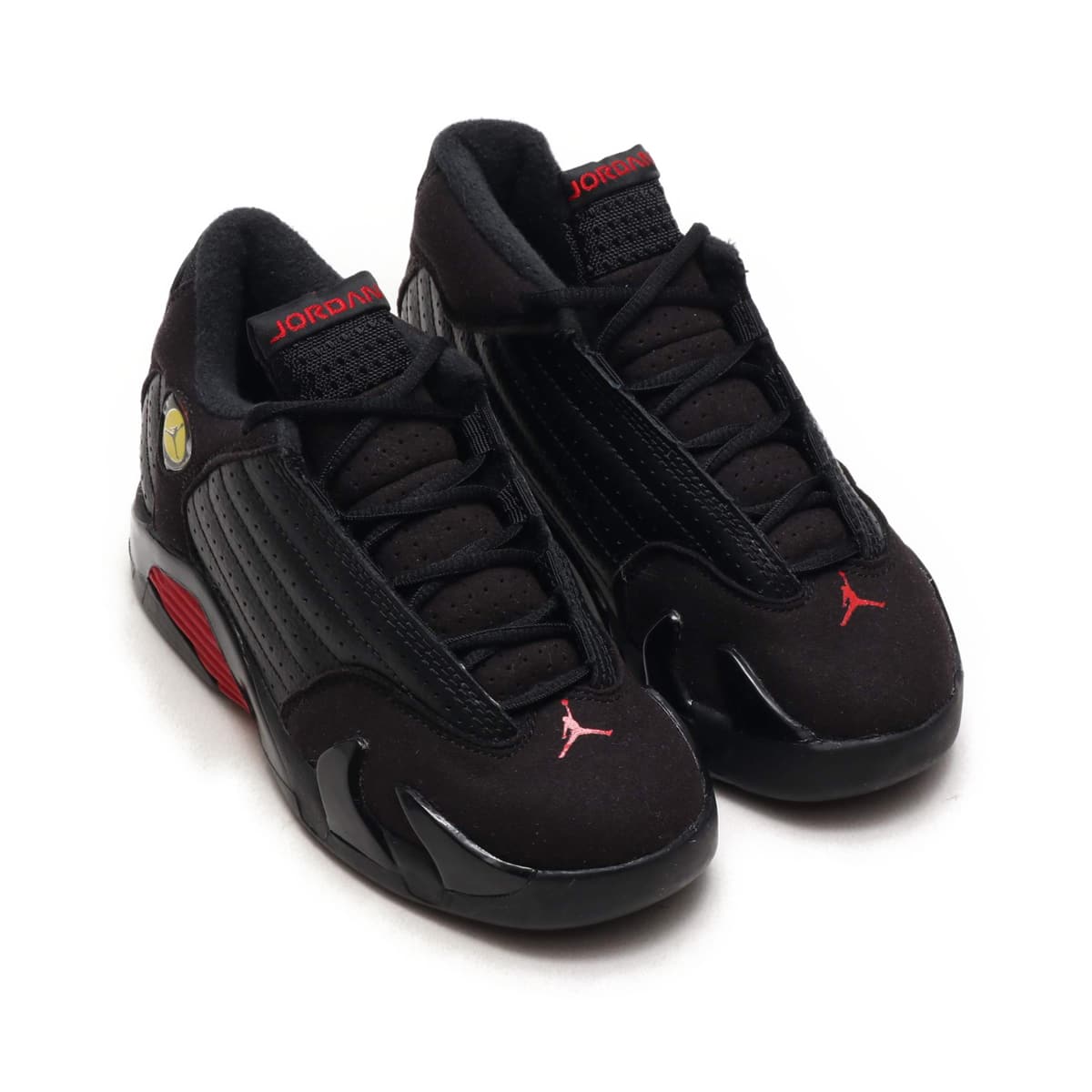 JORDAN BRAND JORDAN 14 RETRO BP  BLACK/VARSITY RED-METALLIC SILVERのメイン画像