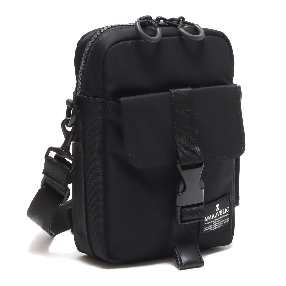 MAKAVELIC VERTICAL SHOULDER BAG BLACK 21FA-I