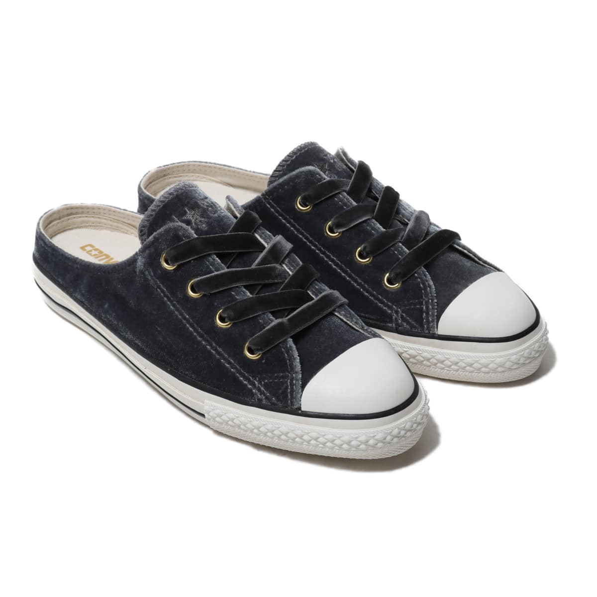CONVERSE ALL STAR S VELVET MULE OX CHARCOAL 19HO-I_photo_large