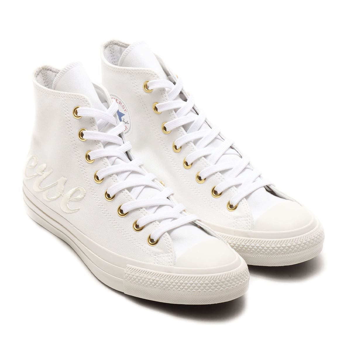 CONVERSE ALL STAR 100 LOGOEMBROIDERY G HI WHITEのメイン画像