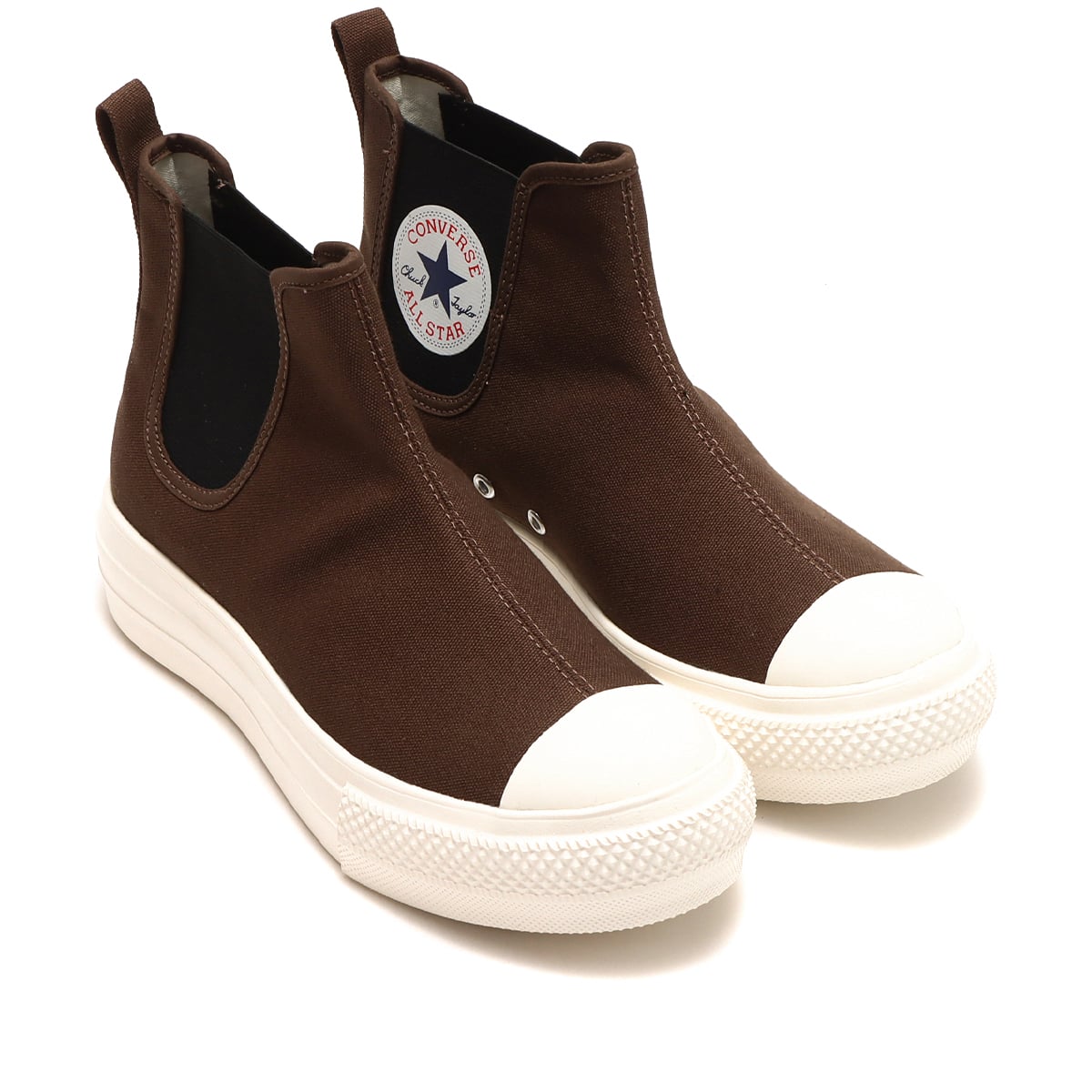 CONVERSE AS LIGHT PLTS SIDEGORE HI BROWN 22HO-I