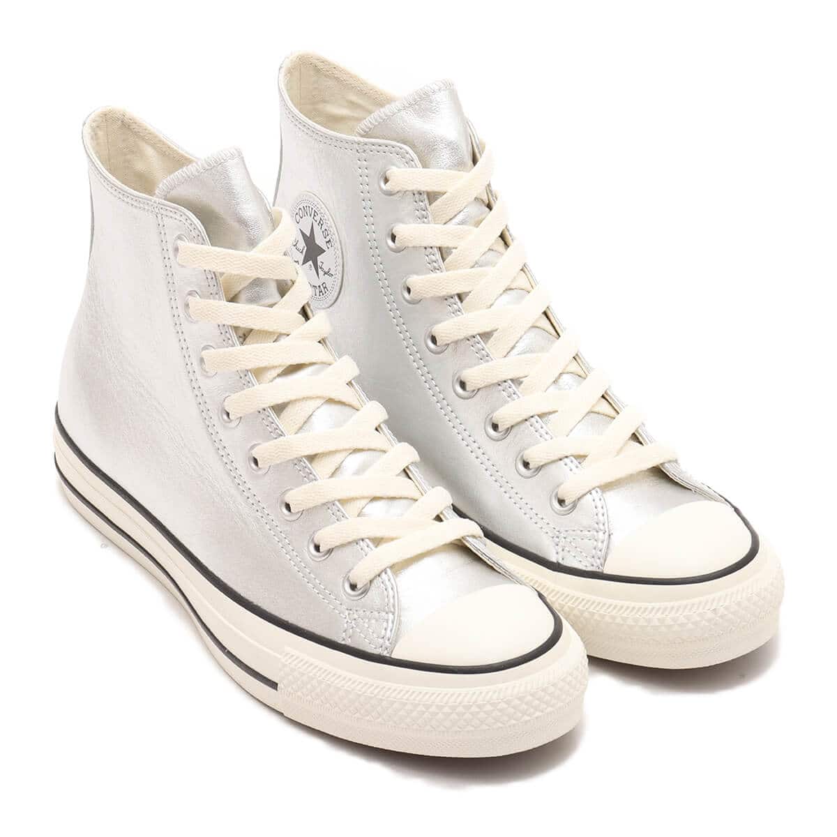 CONVERSE LEATHER ALL STAR® HI SILVER