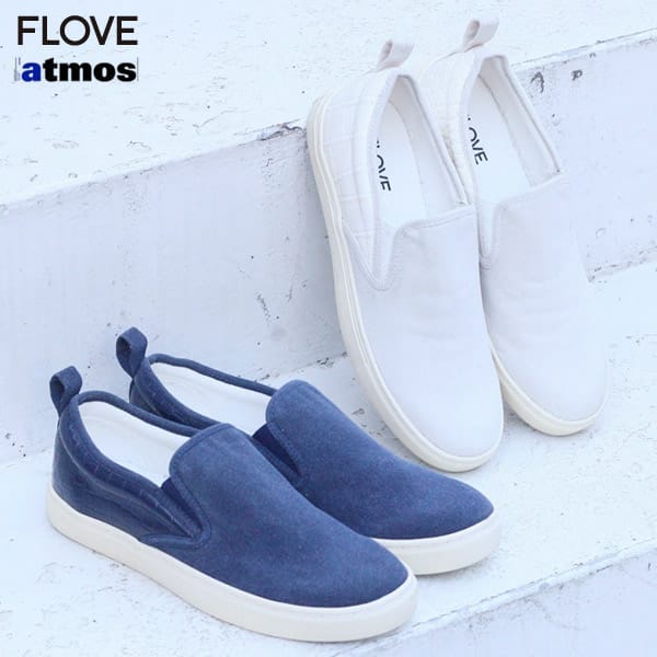 atmos×FLOVE SUEDE SLIP-ON 2色展開のメイン画像