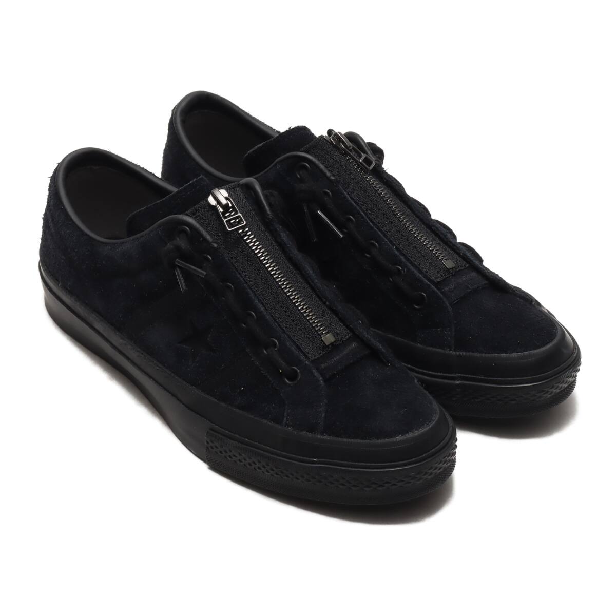 CONVERSE STAR&BARS CENTERZIP SUEDE OX ブラックモノクローム 20FW-I_photo_large