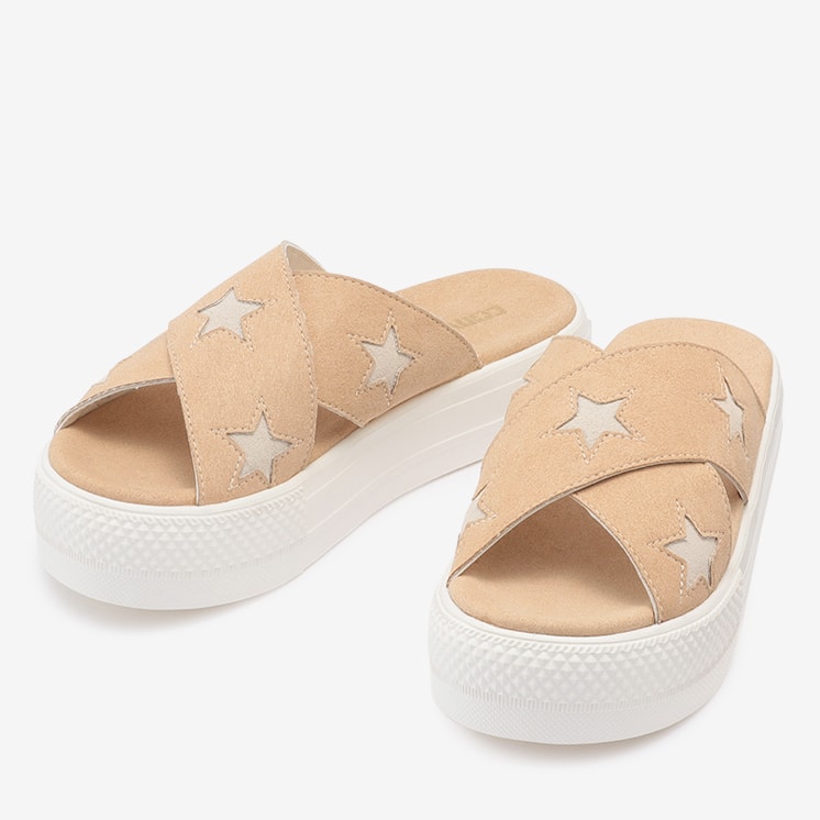 CONVERSE CV SANDAL PLTS CROSSBELT BEIGEのメイン画像