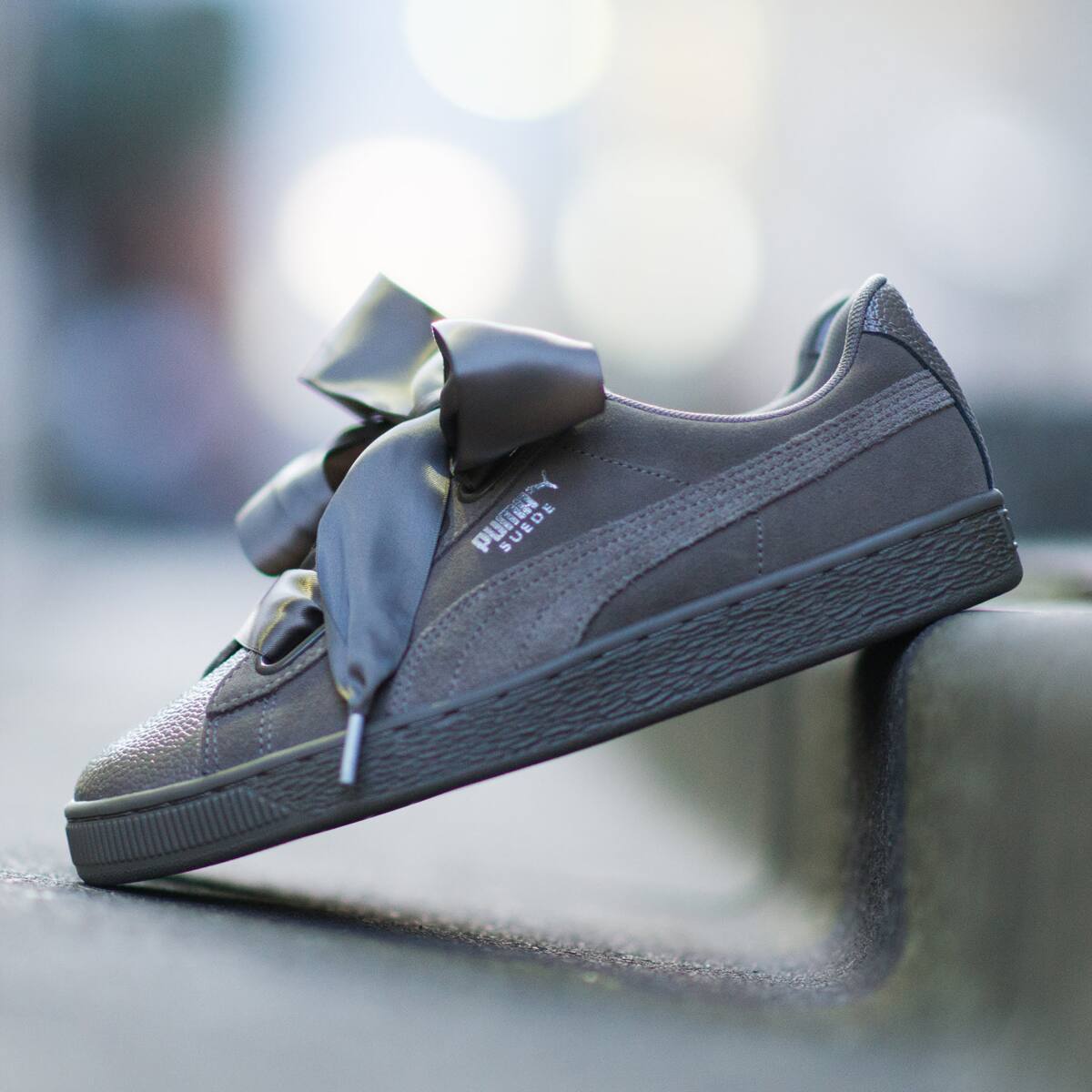 suede heart bubble