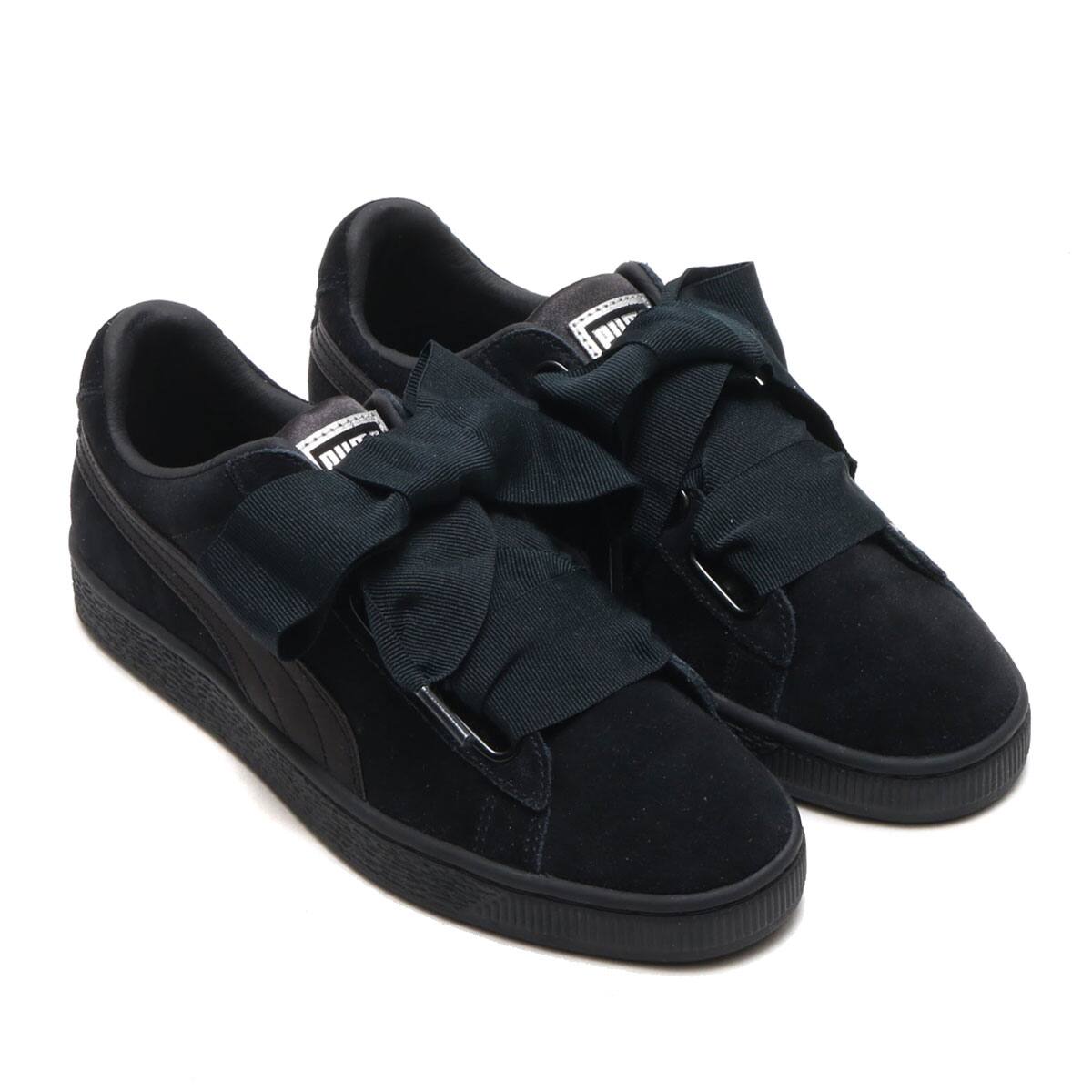 puma suede heart ep black