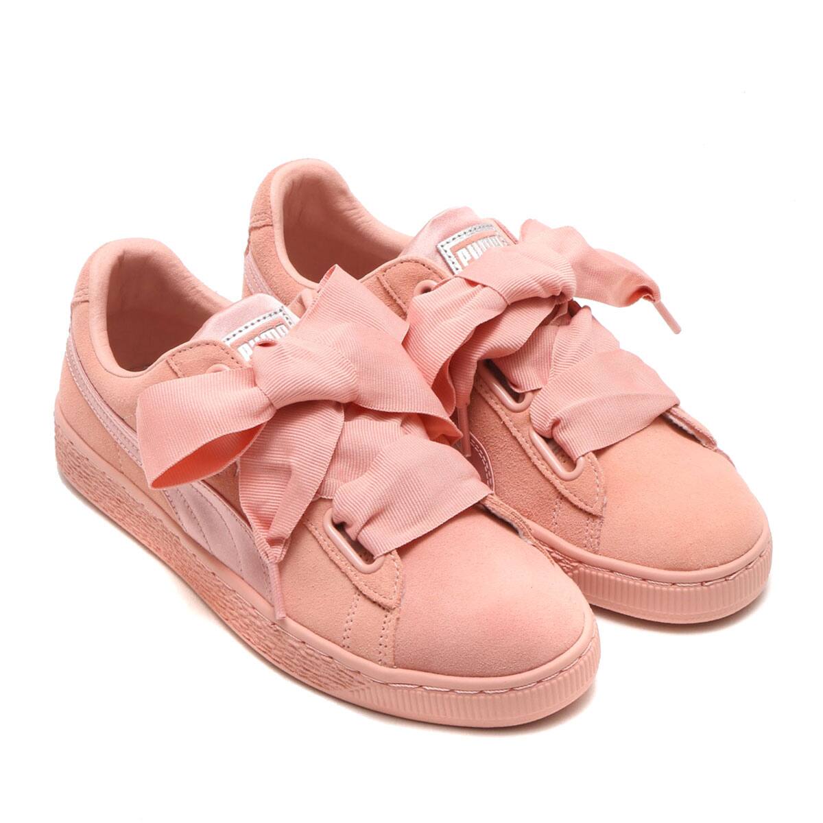 puma suede peach beige