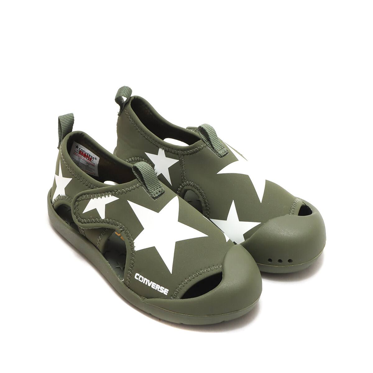 CONVERSE KID'S CVSTAR SANDAL OLIVE 22SS-Iのメイン画像