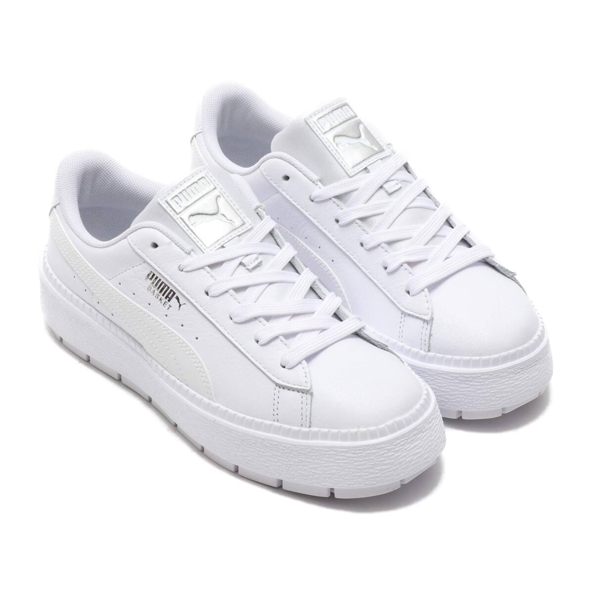puma trace platform white
