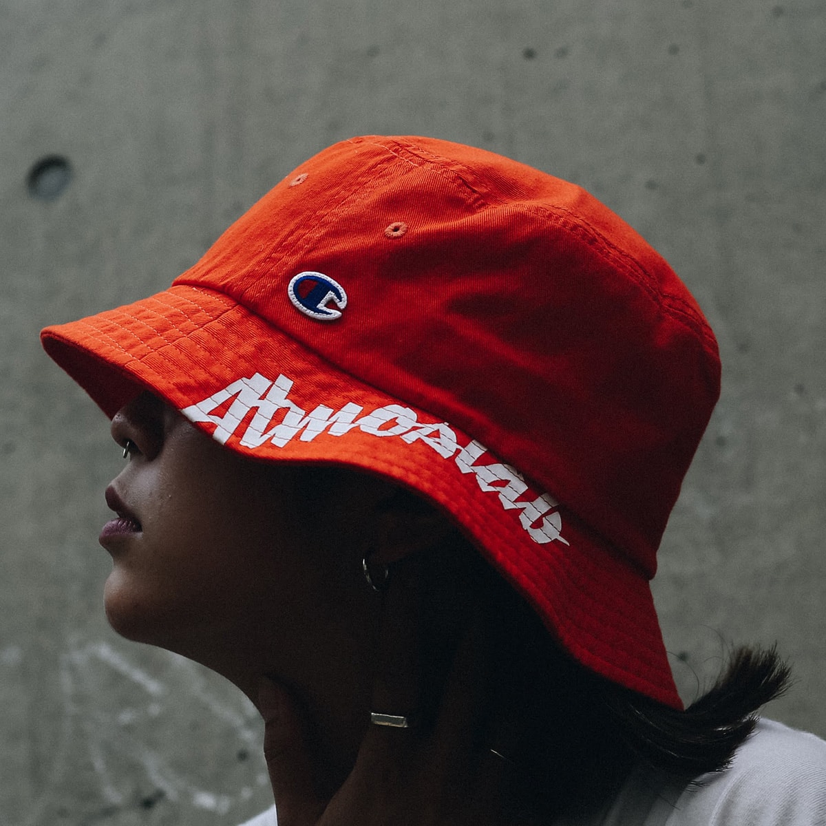 CHAMPION x ATMOS LAB BUCKET HAT ORANGE 18FW-I_photo_large