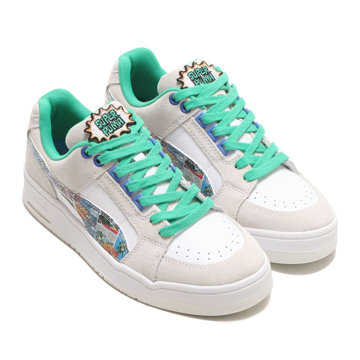 PUMA SLIPSTREAM LO SUPER COMIC PUMA WHITE-GRASSY GREEN-VAPO 23SU-I