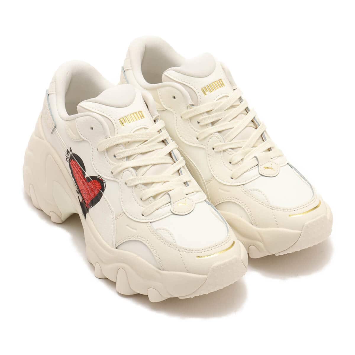 PUMA PULSAR WEDGE WNS CN HEART FROSTED IVORY-FOR ALL TIME R
