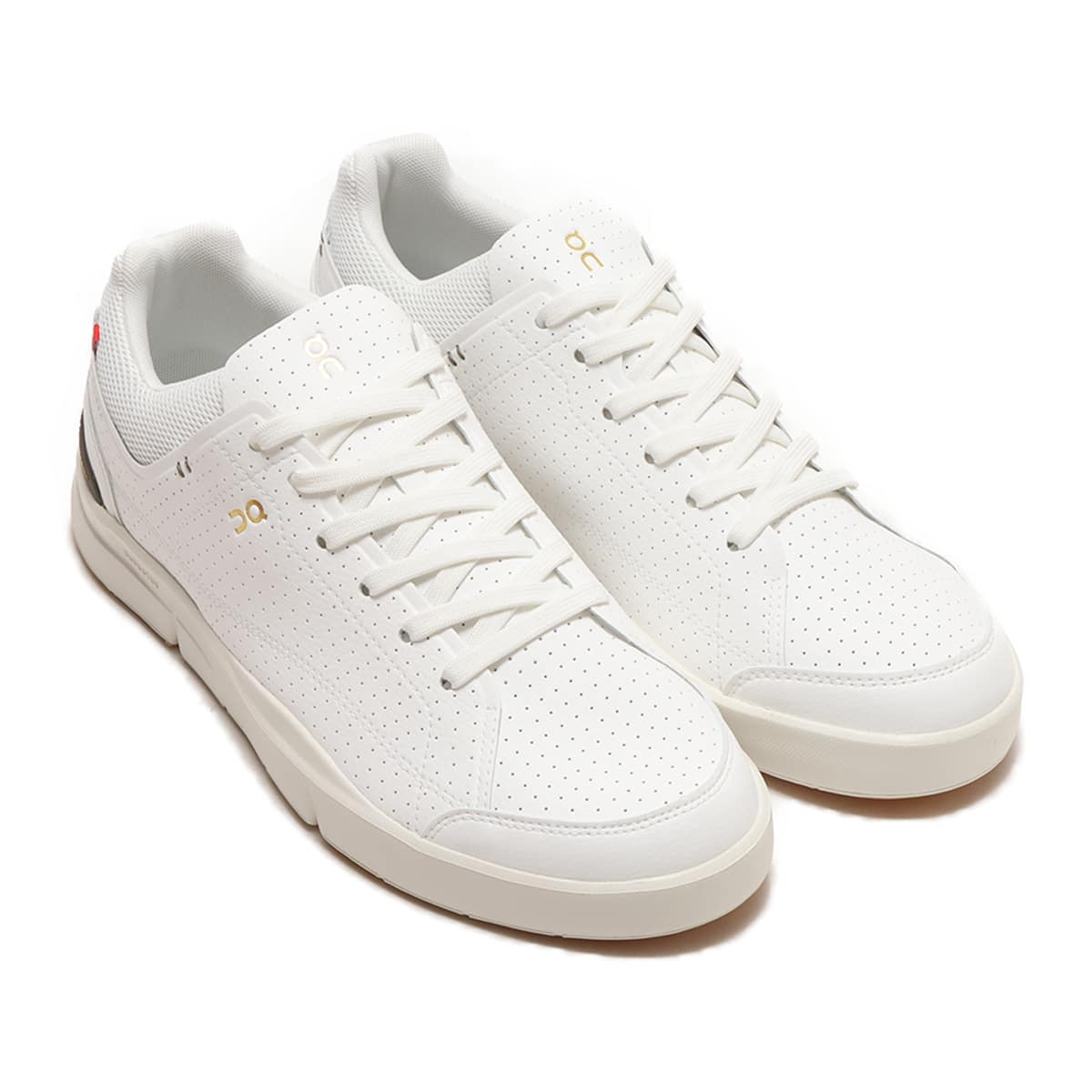 On THE ROGER Centre Court 1 White | Olive 23FW-I