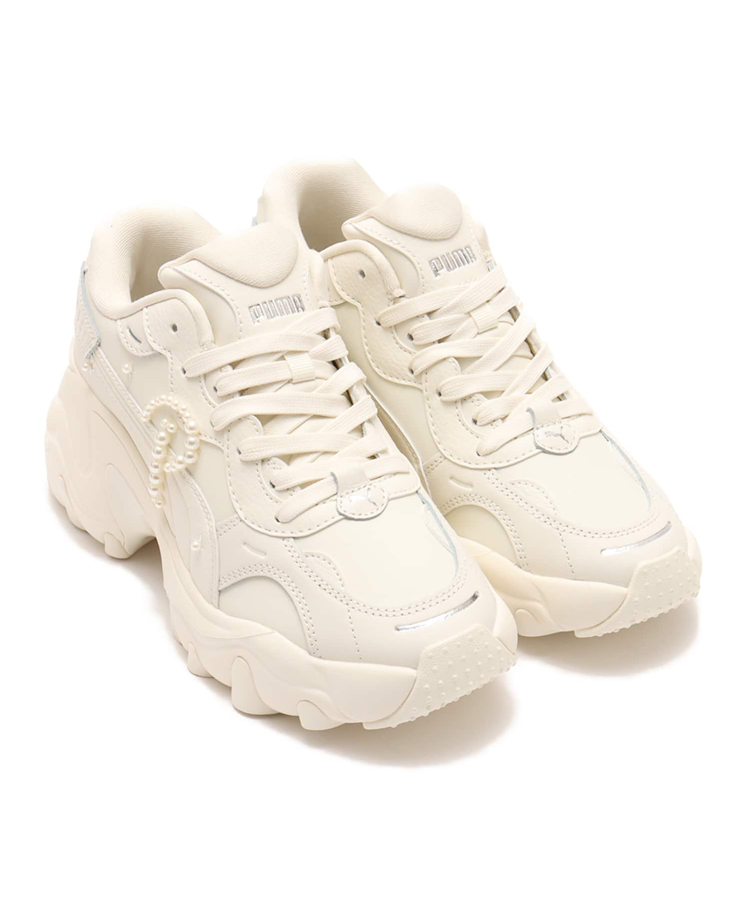 PUMA PULSAR WEDGE WNS PEARL FROSTED IVORY-PUMA WHITE(プーマ PUMA PULSAR WEDGE WNS PEARL FROSTED IVORY-PUMA WHITE(プーマ