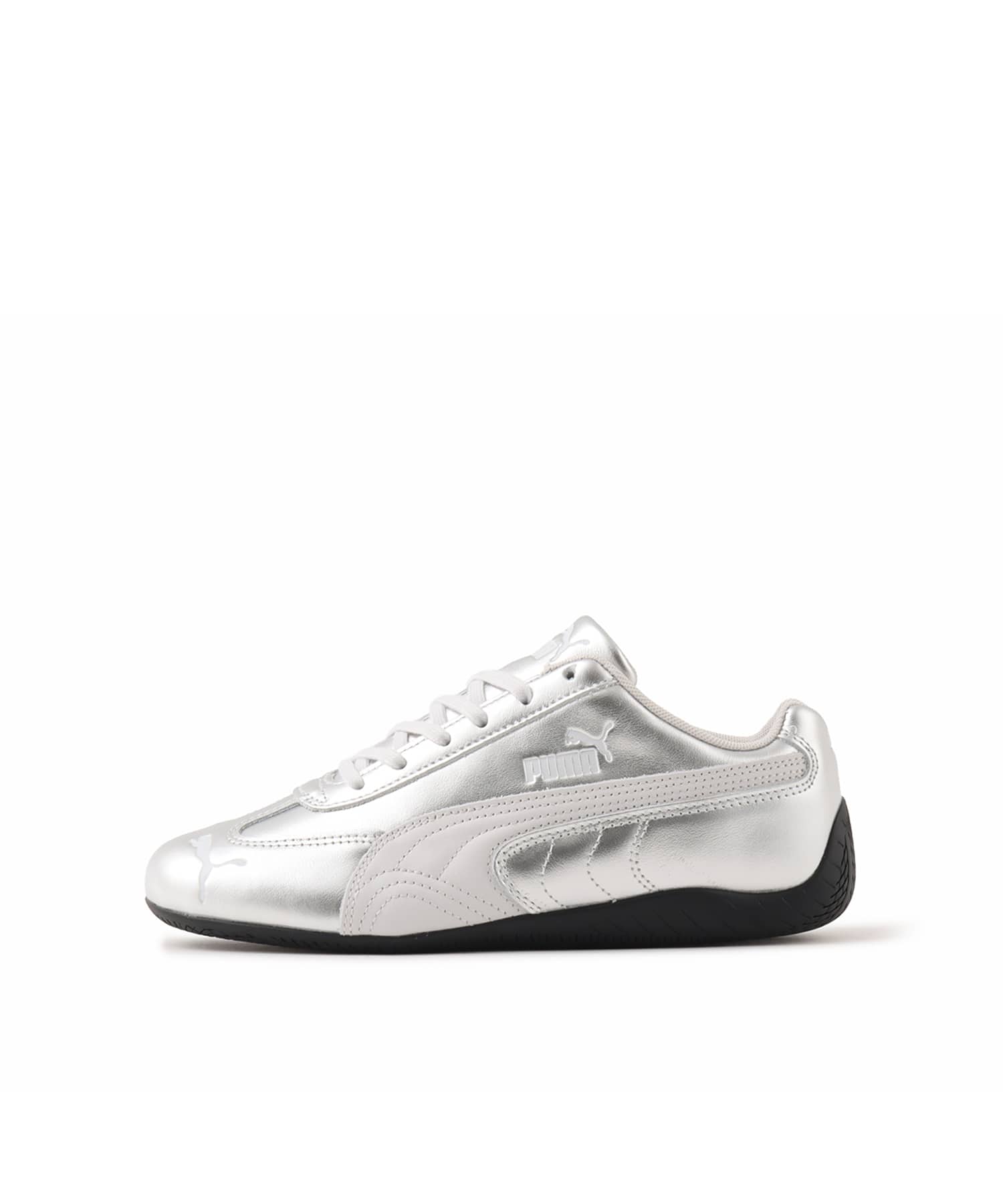 PUMA SPEEDCAT SILVER WNS FEATHER GRAY-PUMA BLACKのメイン画像