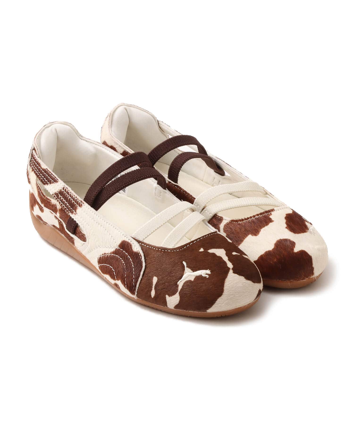 PUMA SPEEDCAT BALLET COW WNS CHOCOLATE BROWN-WARM WHITEのメイン画像