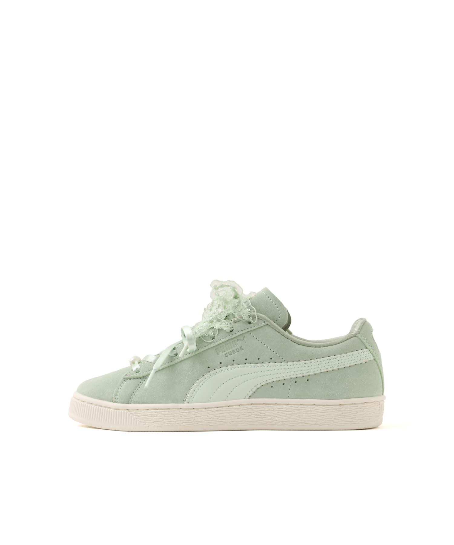 PUMA SUEDE BLOOM WNS SOFT GRASS-SAGE GLOWのメイン画像