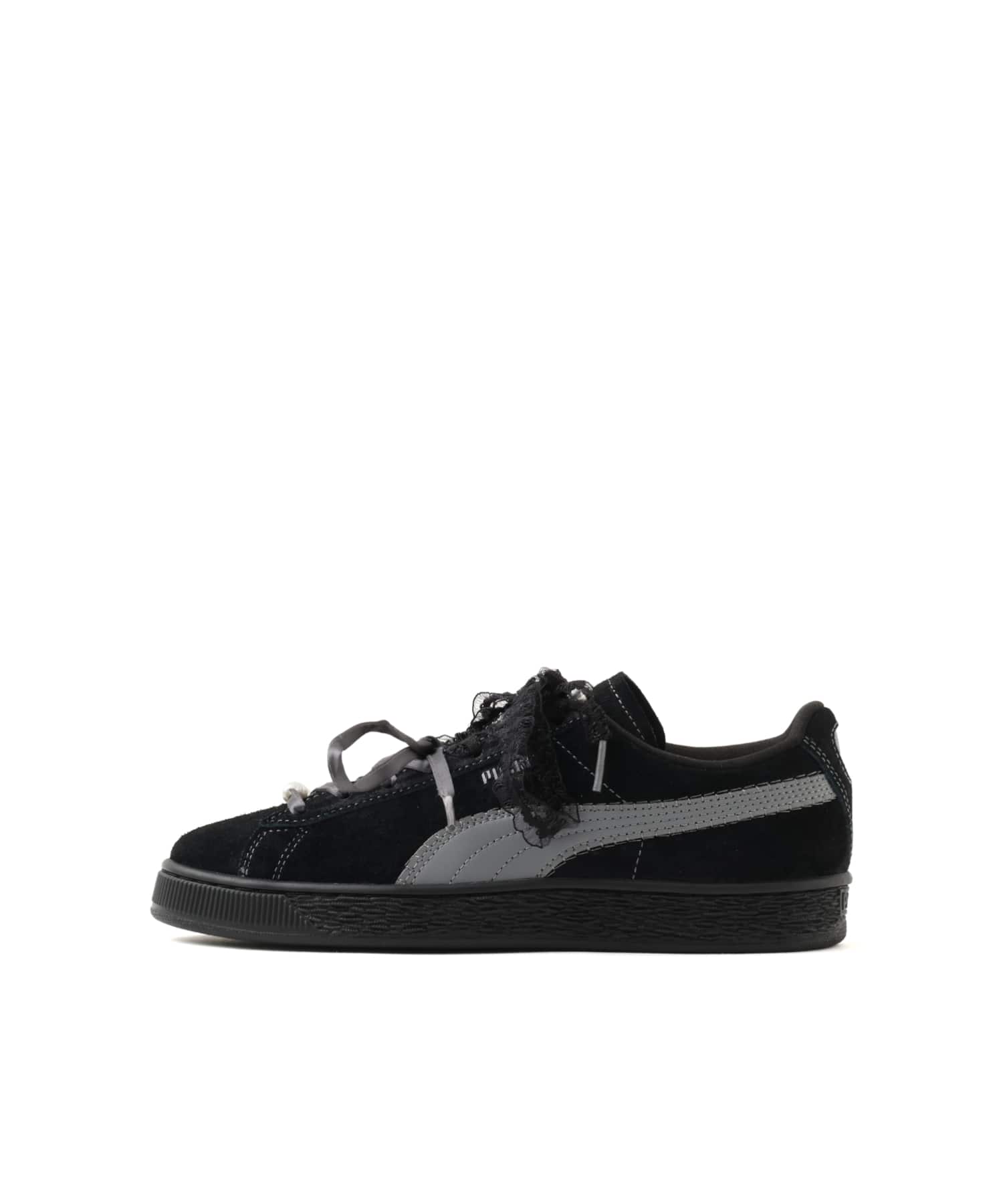 PUMA SUEDE BLOOM WNS PUMA BLACK-SLATE SKYのメイン画像