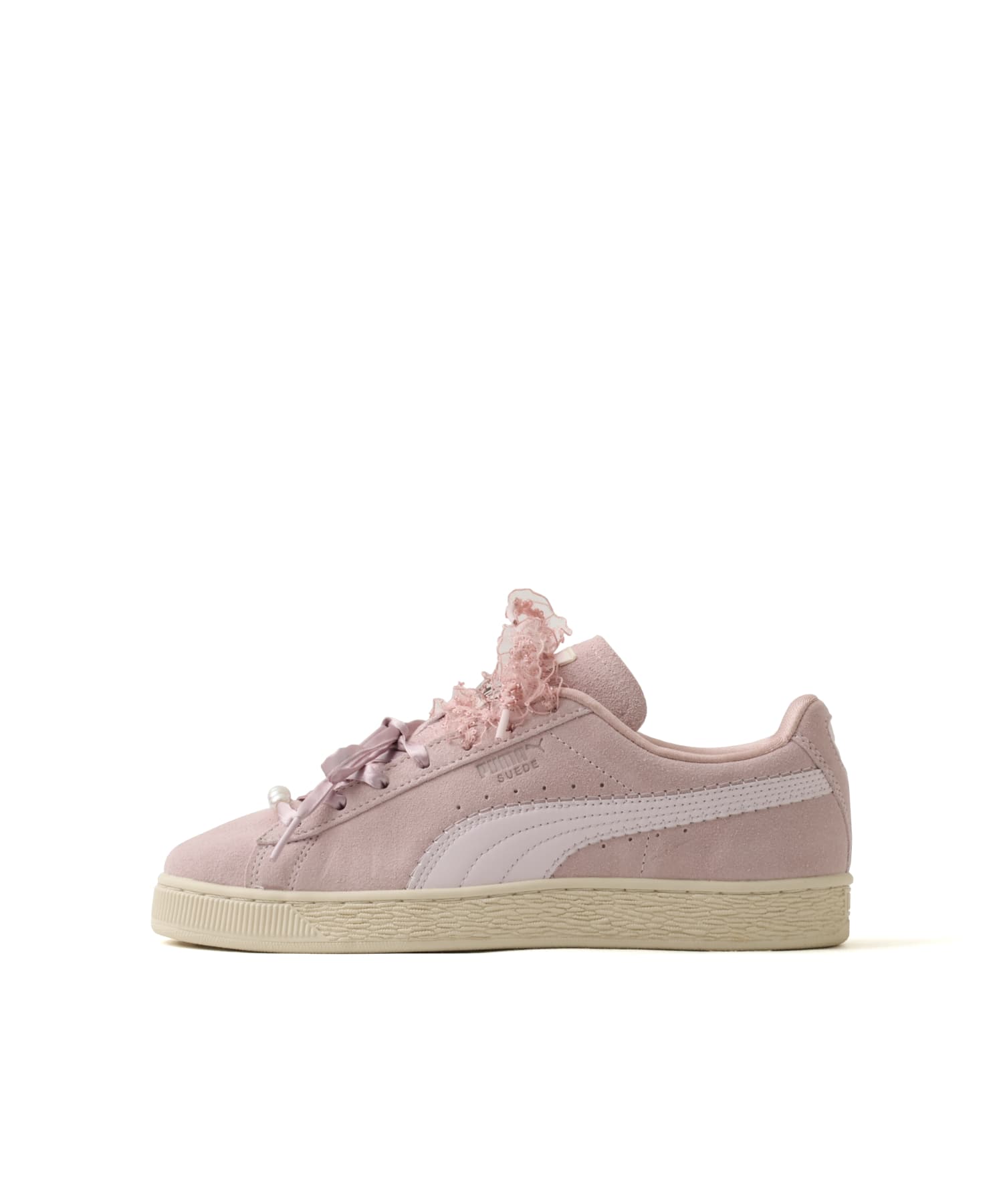 PUMA SUEDE BLOOM WNS MISTY PINK-POWDER PINKのメイン画像