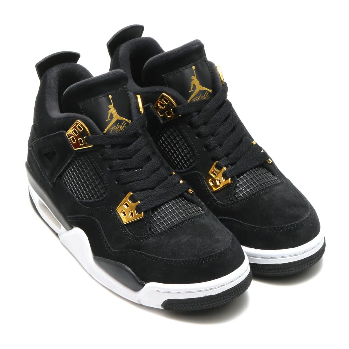 JORDAN BRAND AIR JORDAN 4 RETRO BG  BLACK/MTLC GOLD-WHITEのメイン画像