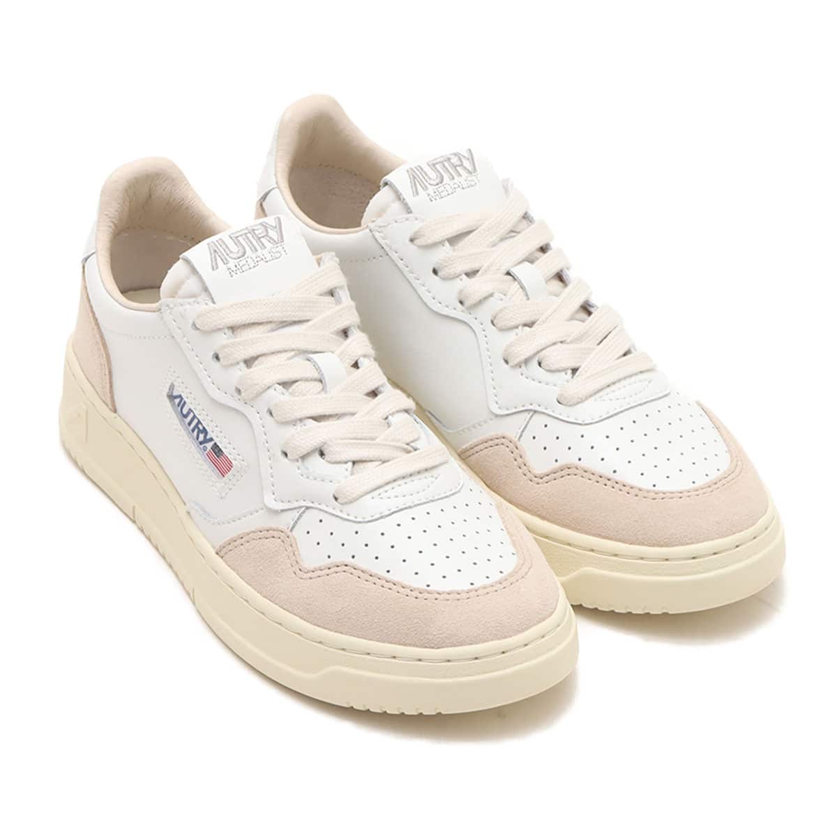 AUTRY MEDALIST LOW WOM LEAT/SUEDE WHITE 23FA-I