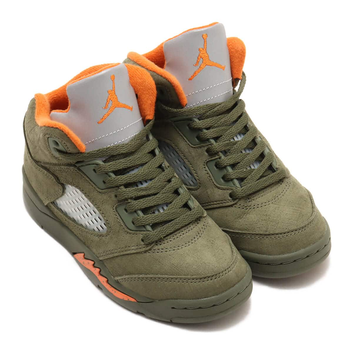 JORDAN BRAND JORDAN 5 RETRO (PS) ARMY OLIVE/SOLAR ORANGE 24SP-I