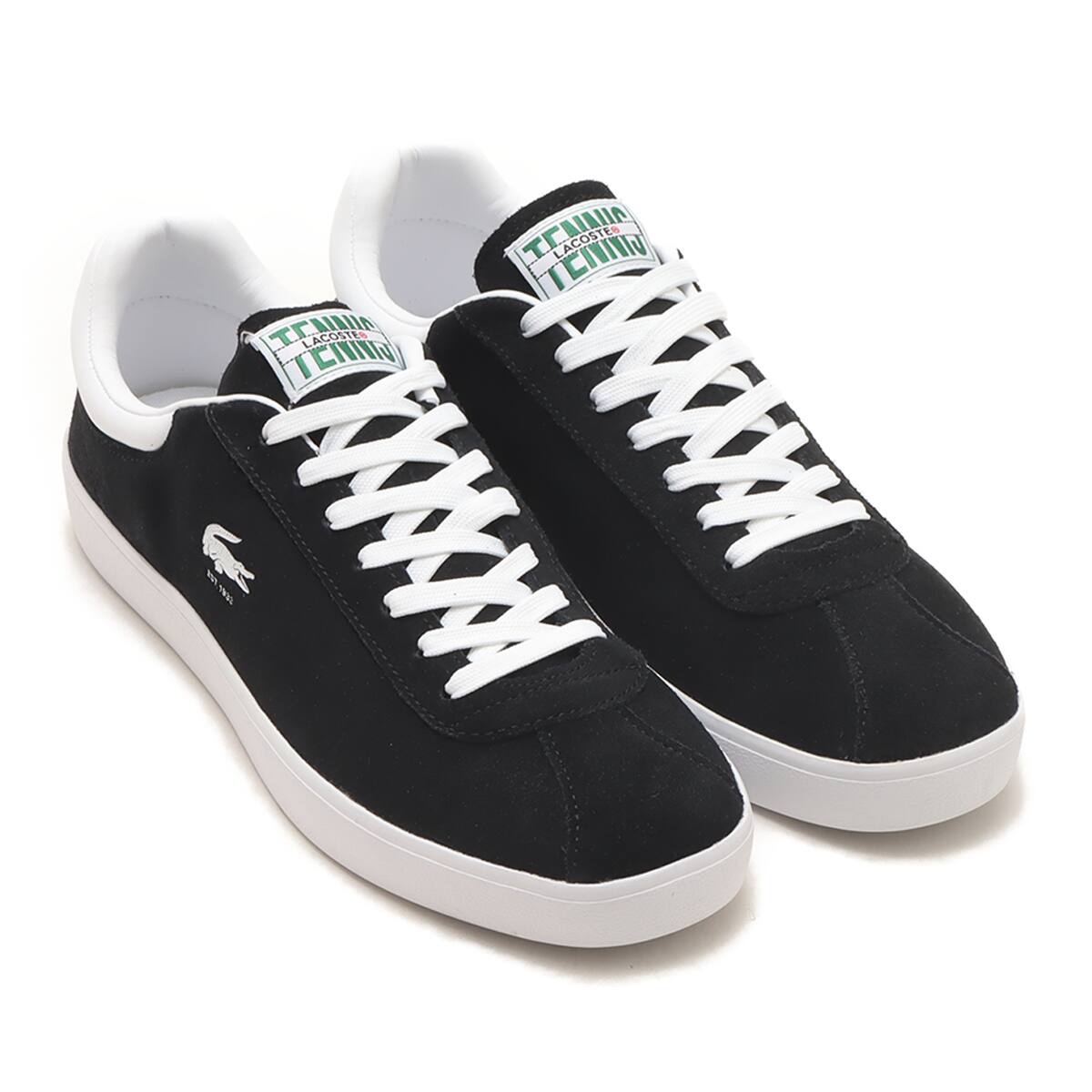 LACOSTE BASESHOT 223 1 SMA BLK/WHT 24SP-I