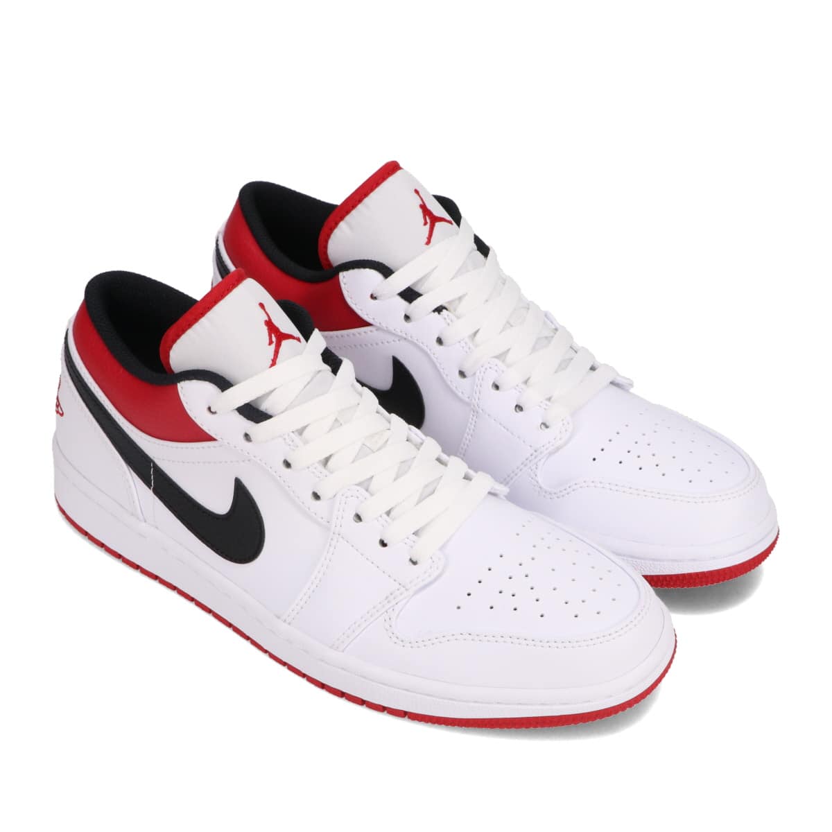 JORDAN BRAND AIR JORDAN 1 LOW WHITE/GYM RED-BLACK 21SU-I