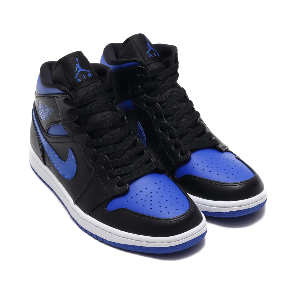 JORDAN BRAND AIR JORDAN 1 MID BLACK/HYPER ROYAL-WHITE 20SP-S