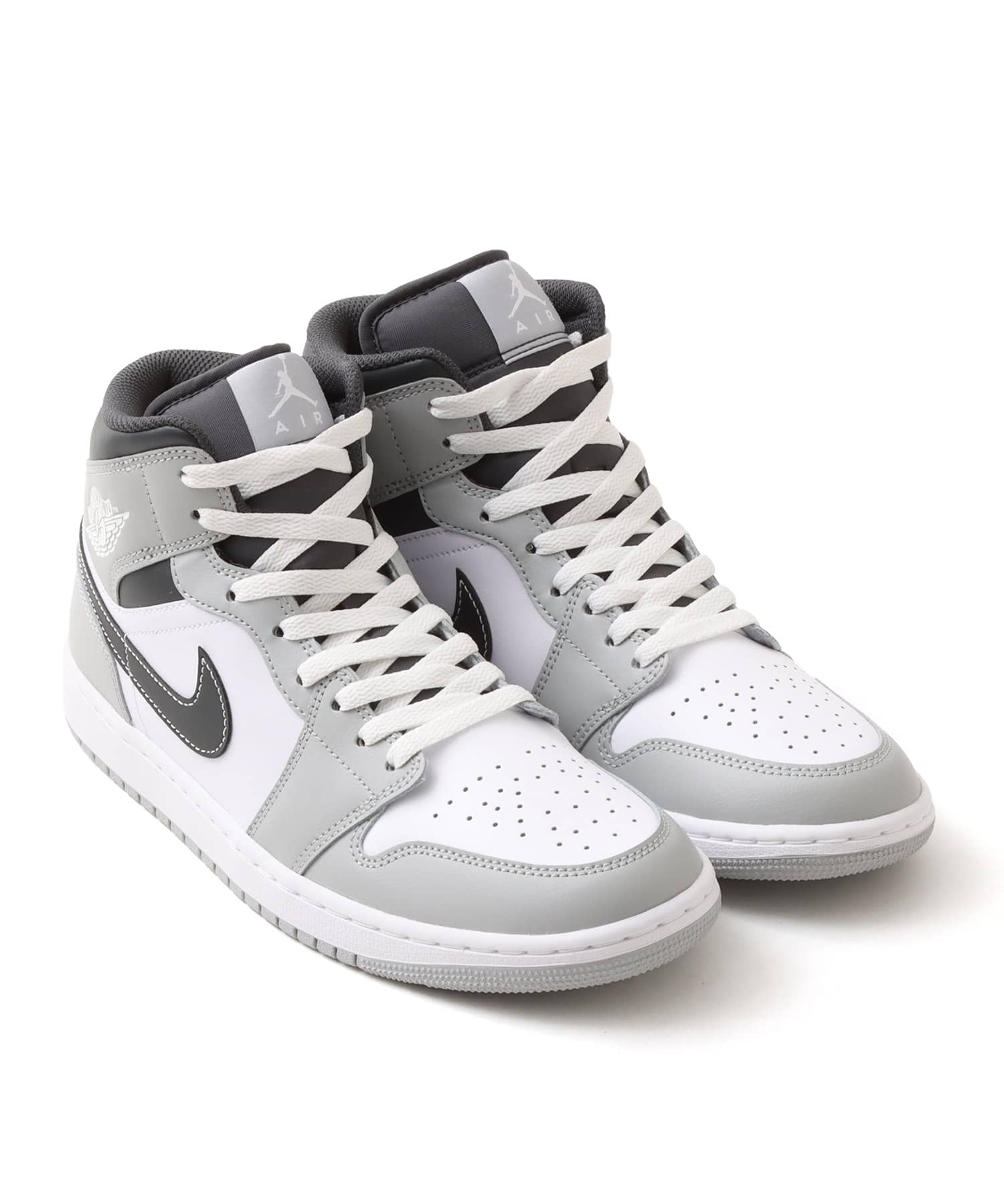 JORDAN BRAND AIR JORDAN 1 MID LT SMOKE GREY/WHITE-ANTHRACITE のメイン画像