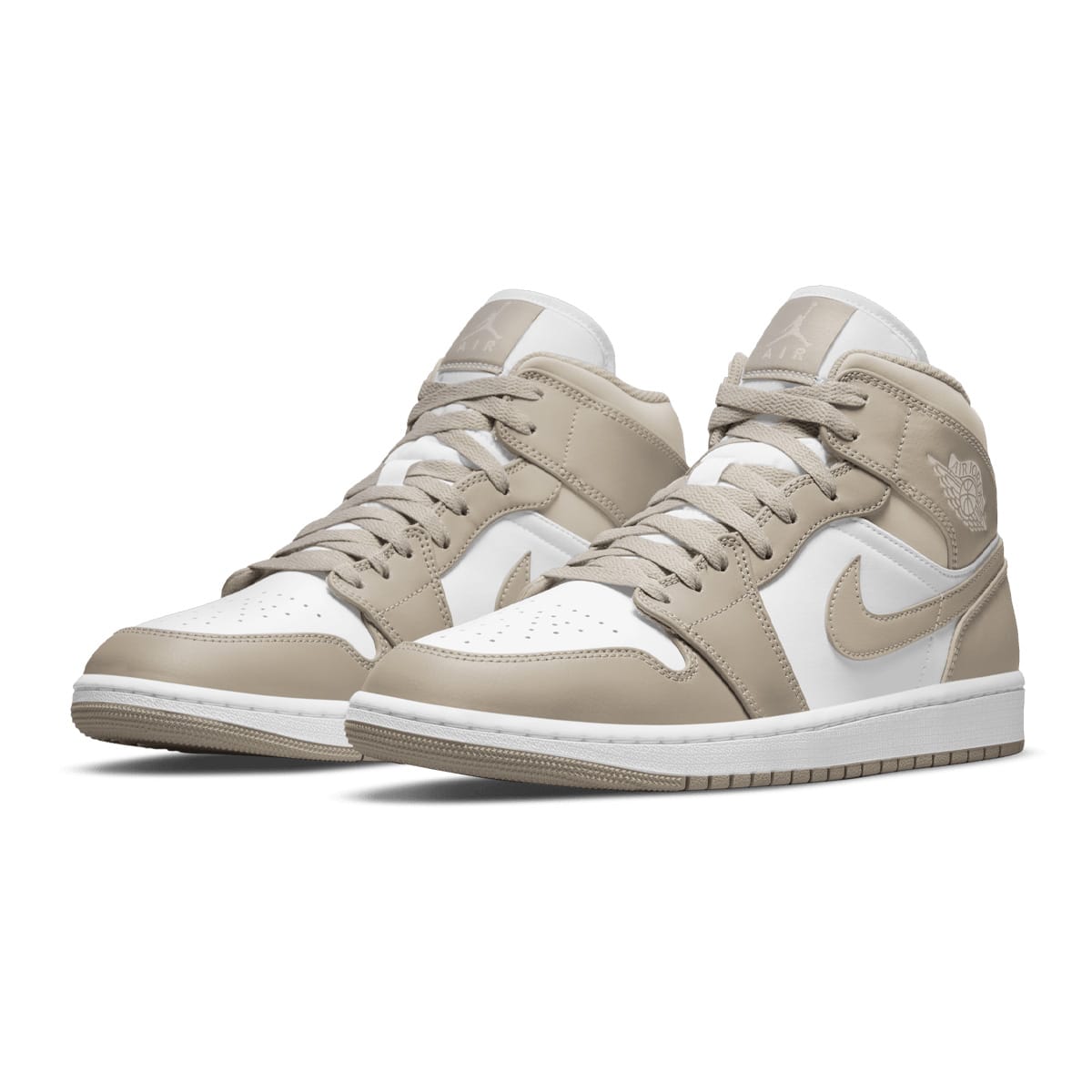 JORDAN BRAND AIR JORDAN 1 MID COLLEGE GREY/LIGHT BONE-WHITE 21HO-I