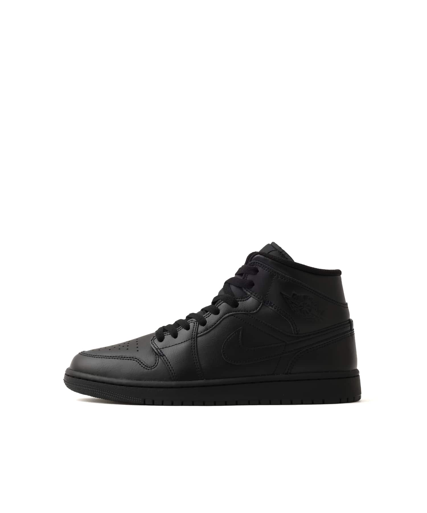JORDAN BRAND AIR JORDAN 1 MID BLACK/BLACK-BLACKのメイン画像