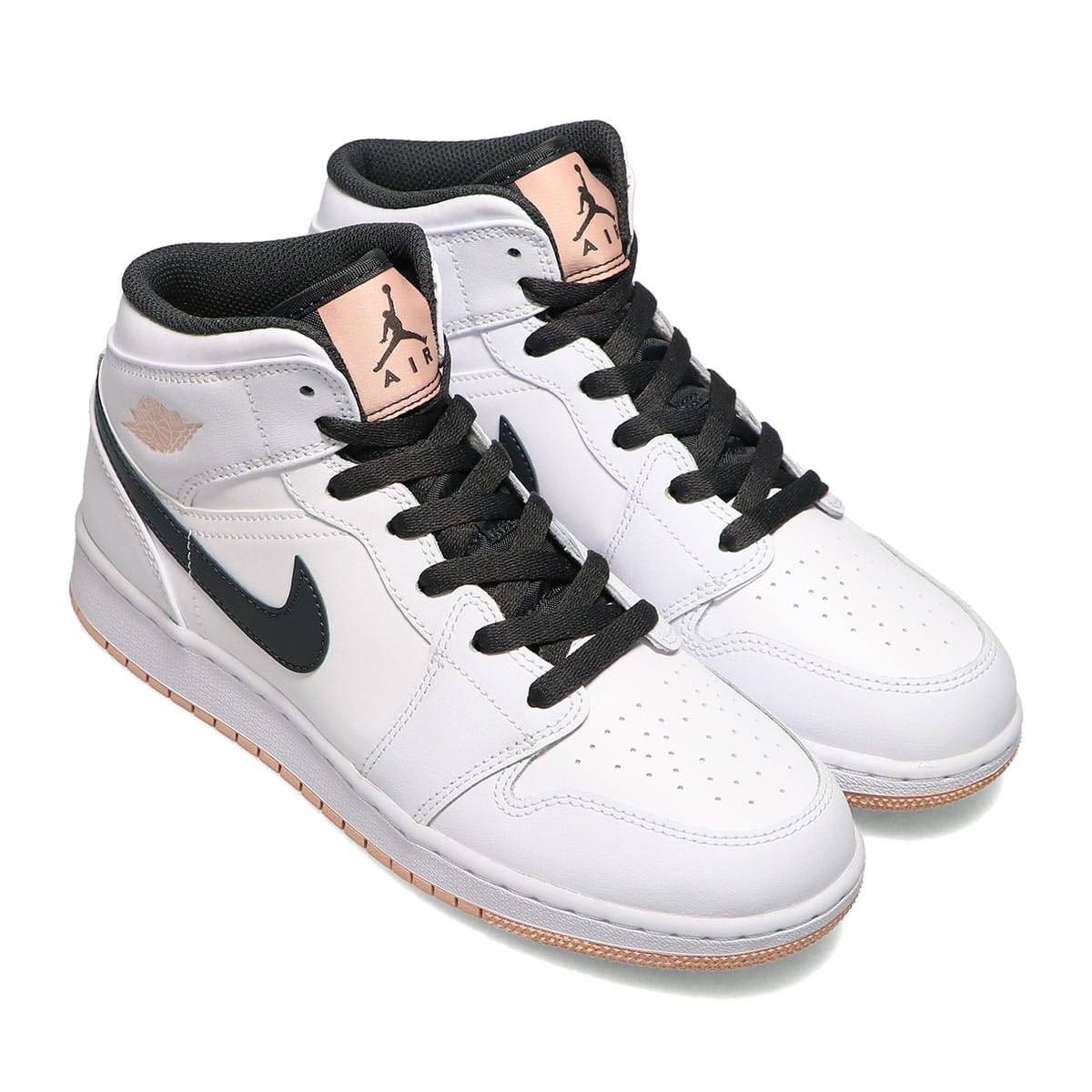 JORDAN BRAND AIR JORDAN 1 GS WHITE/ANTHRACITE-ARCTIC ORANGE