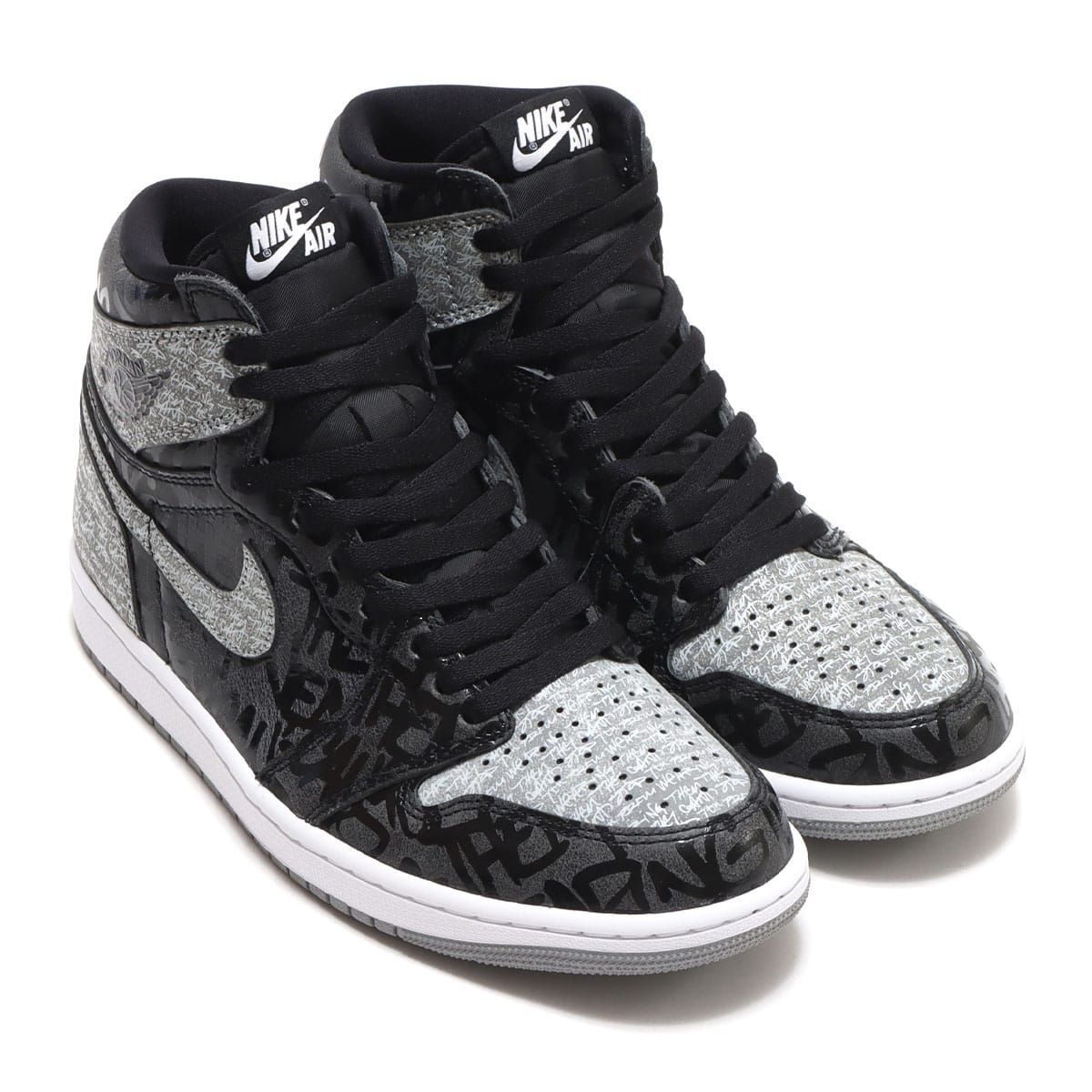 JORDAN BRAND AIR JORDAN 1 RETRO HIGH OG BLACK/WHITE-PARTICLE GREY ...