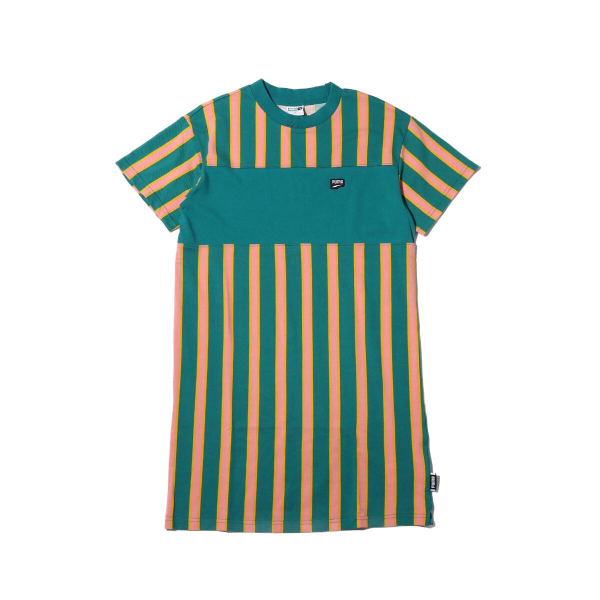 PUMA DOWNTOWN STRIPE DRESS TEAL GREEN 19FA-I_photo_large
