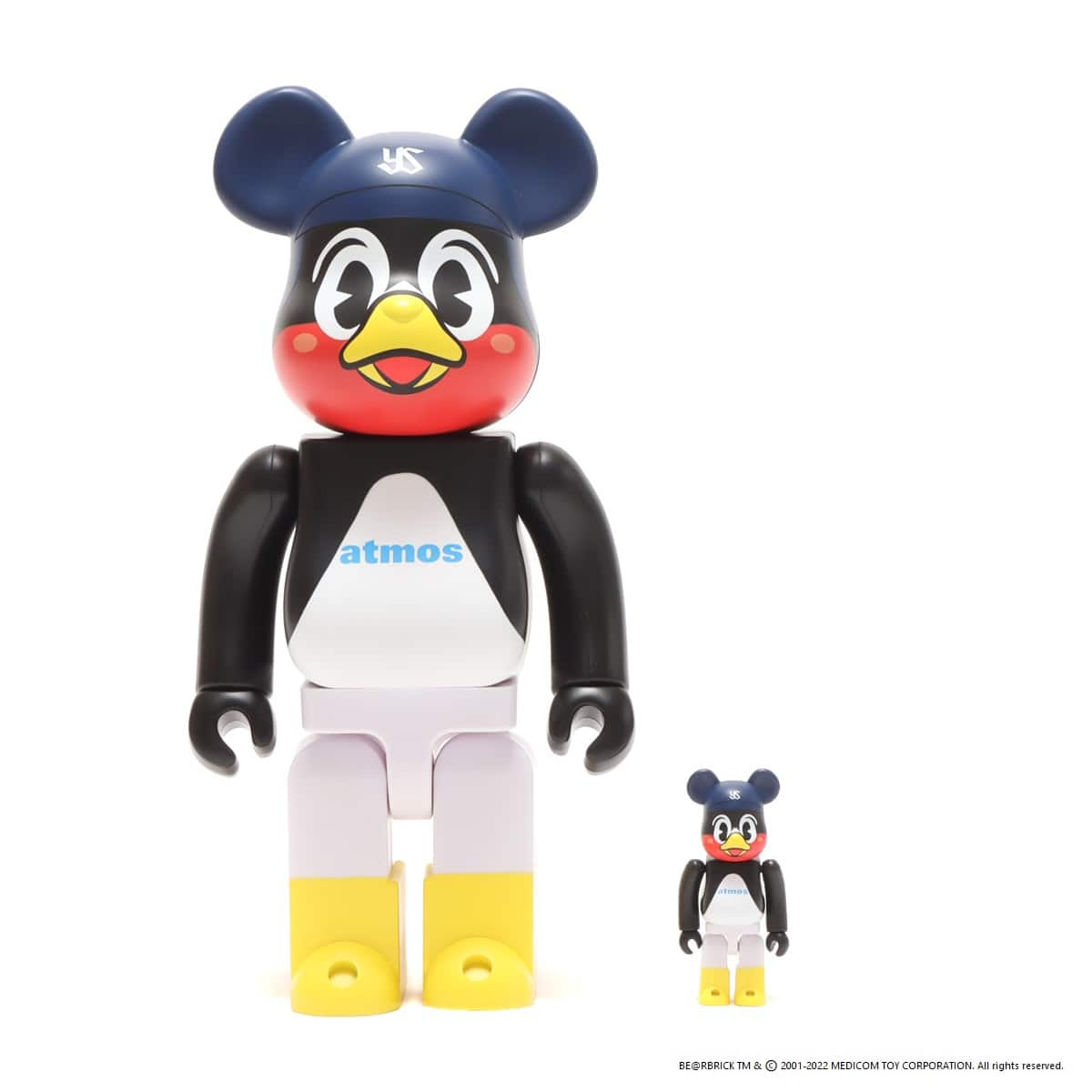 MEDICOM TOY BE@RBRICK atmos × Tokyo Yakult Swallows 100％ & 400