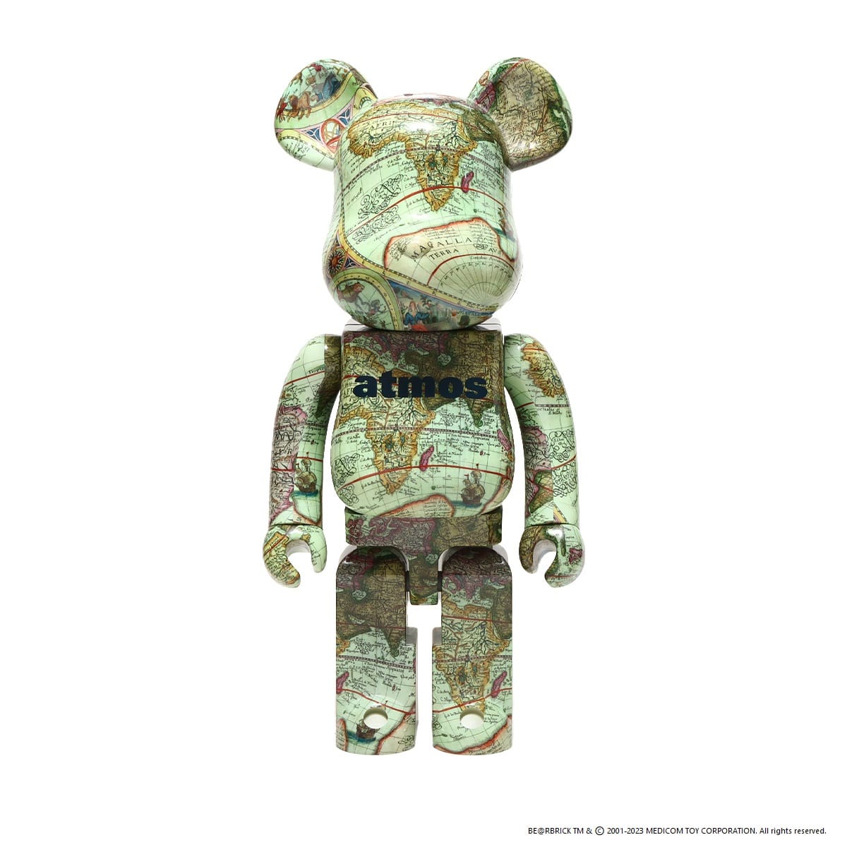 MEDICOM TOY BE@RBRICK atmos AGED MAP100%