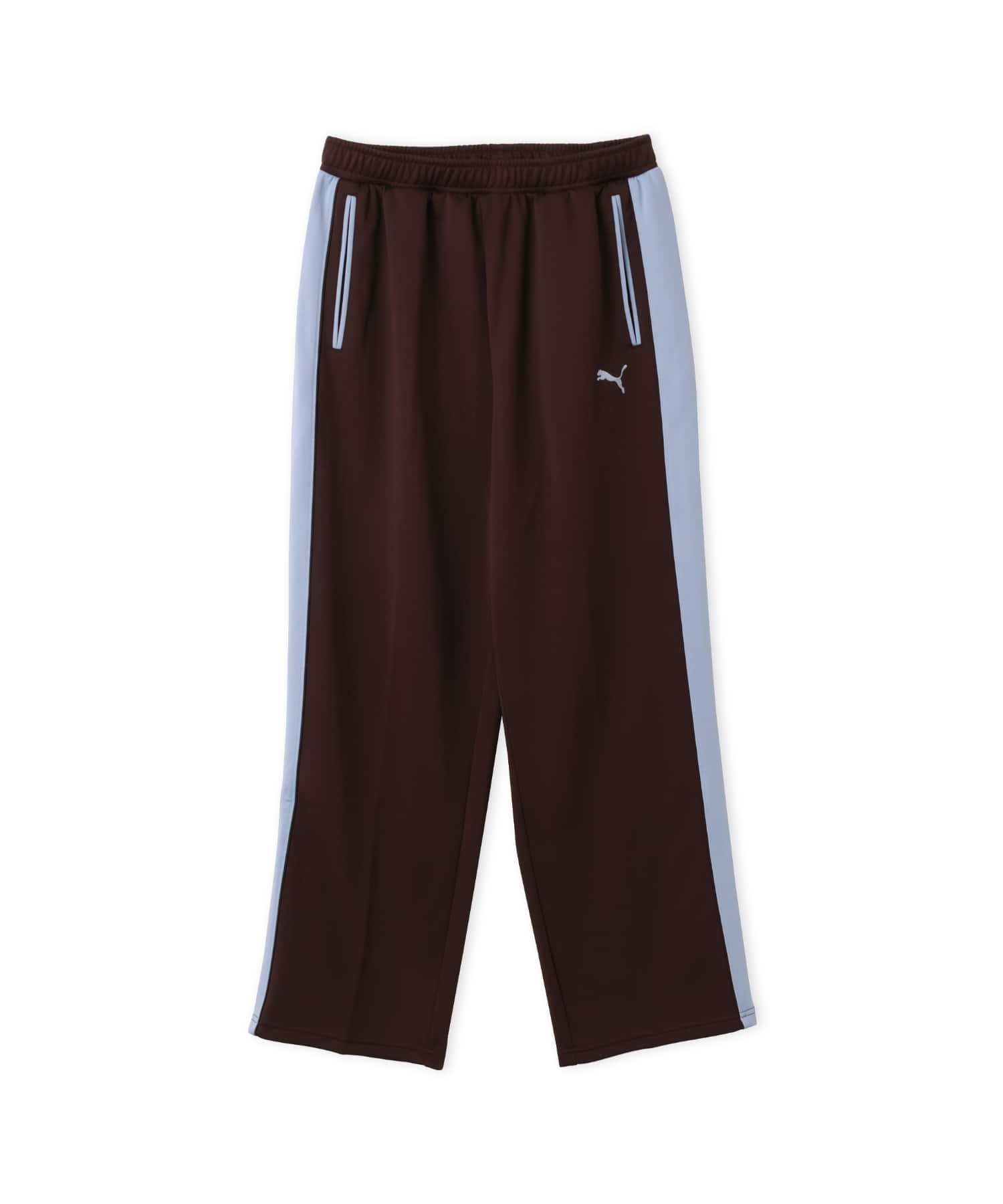 PUMA T7 TRACK PANTS JP CHOCOLATE FONDUE-CHAMBRAY BLのメイン画像