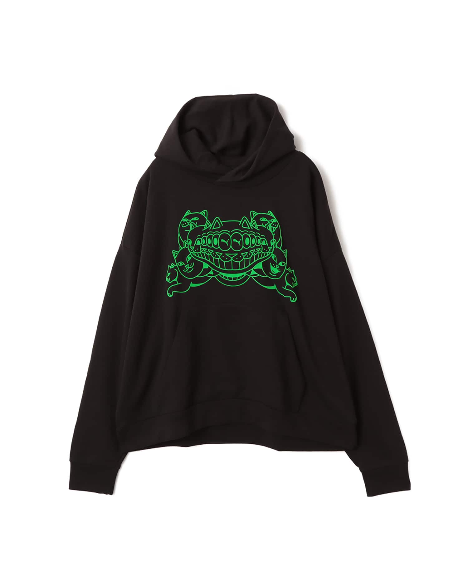 PUMA PUMA x RIPNDIP BOXY GRAPHIC HOODIE TR PUMA BLACKのメイン画像