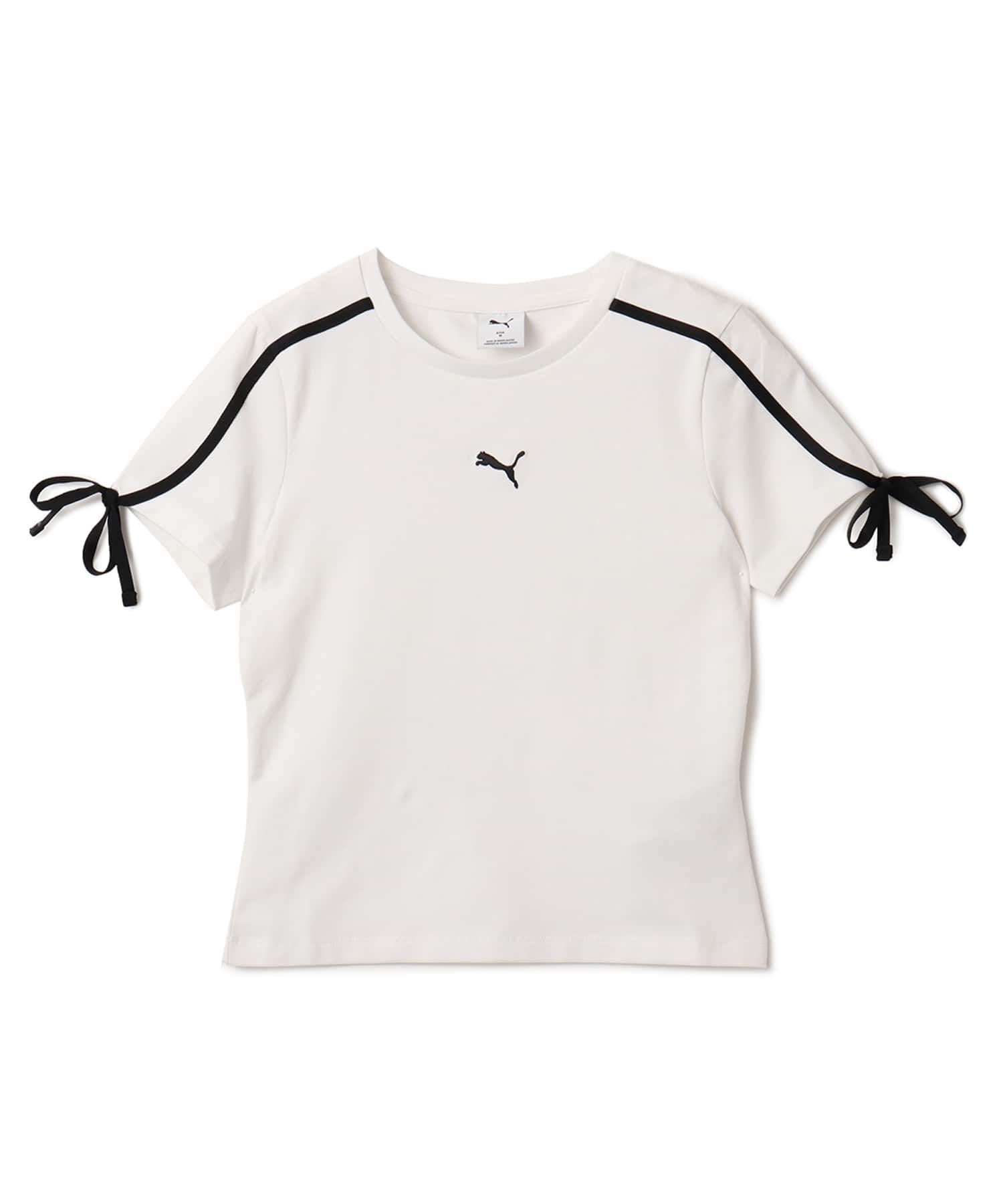 PUMA T7 MODERN DELIGHT SLIM SHORT TSHIRT PUMA WHITE（プーマ