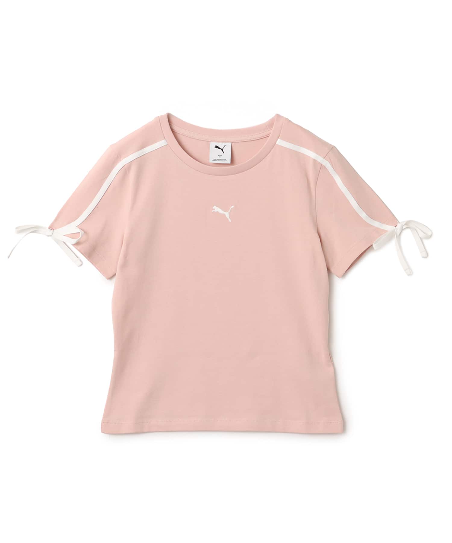 PUMA T7 MODERN DELIGHT SLIM SHORT TSHIRT ROSE QUARTZのメイン画像