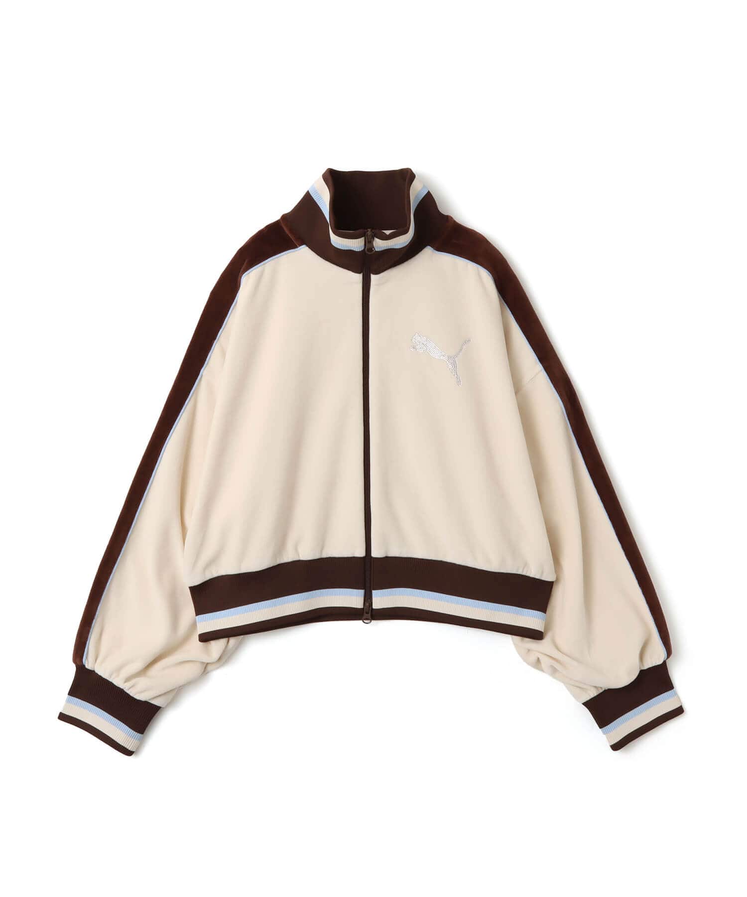 PUMA PUMA X ATMOS PINK VELOUR TRACK JKT ALPINE SNOWのメイン画像