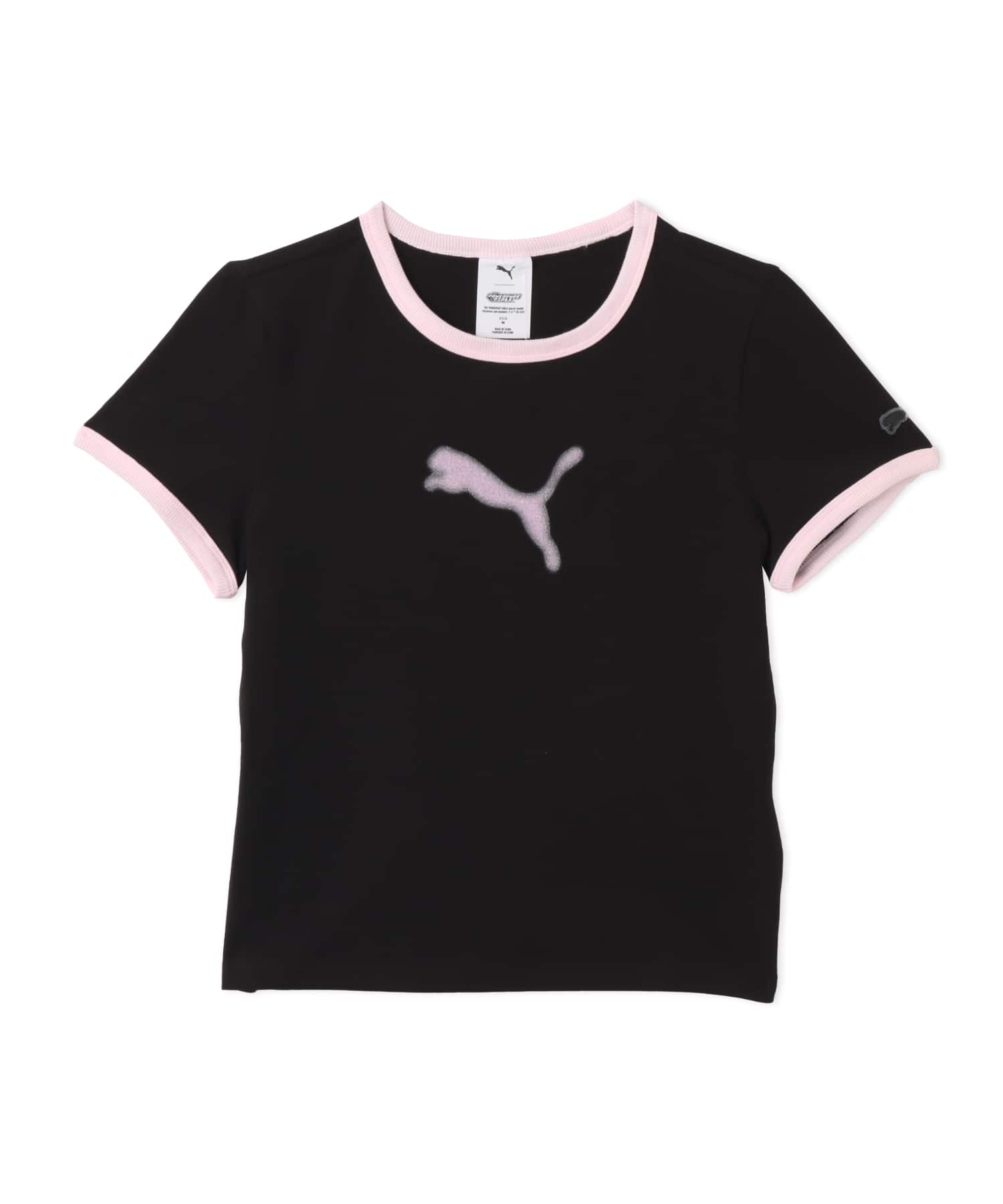 PUMA POWERPUFFGIRLS SS RINGER TEE W PUMA BLACKのメイン画像
