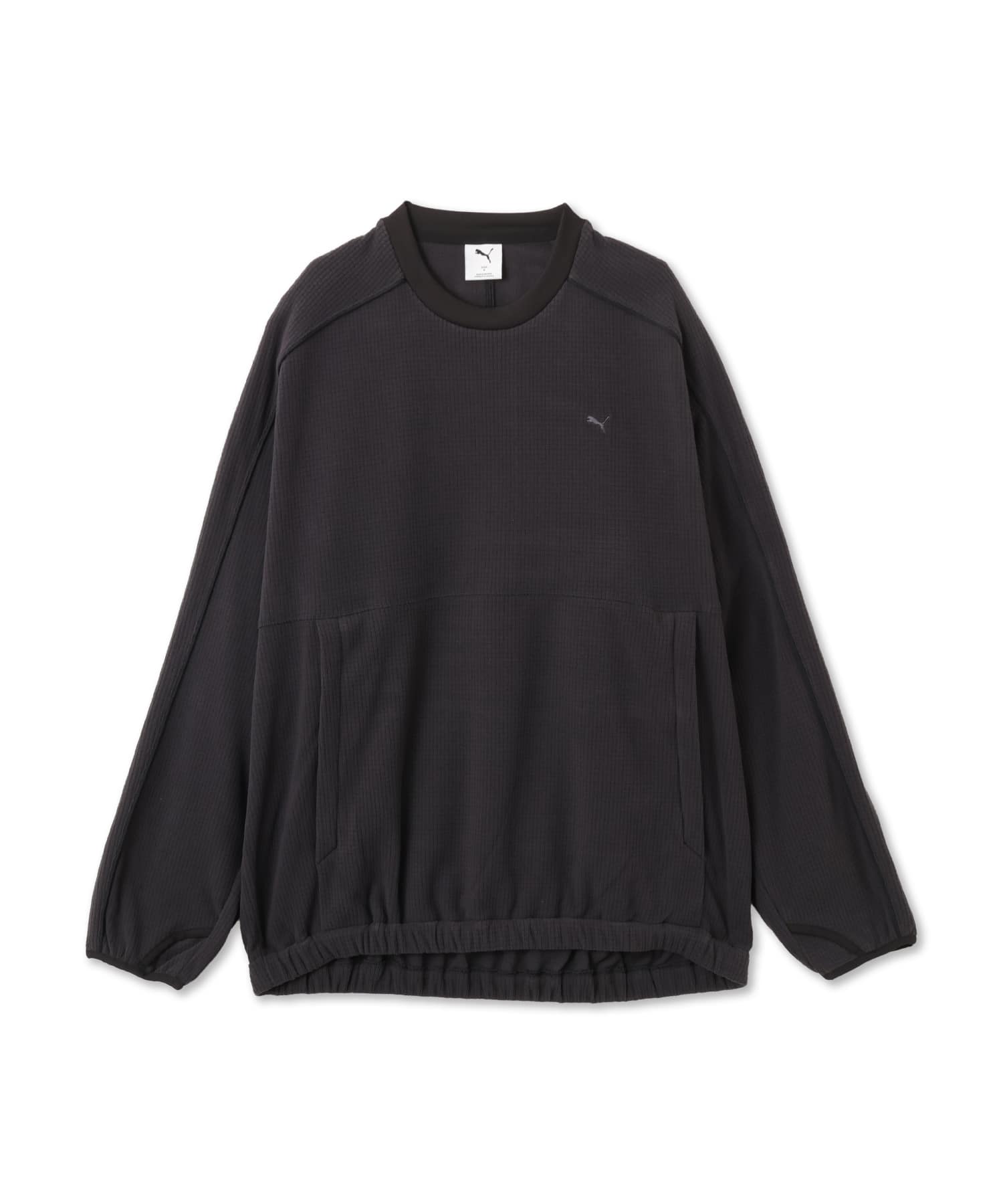 PUMA FLEECE OVERHEAD PUMA BLACKのメイン画像