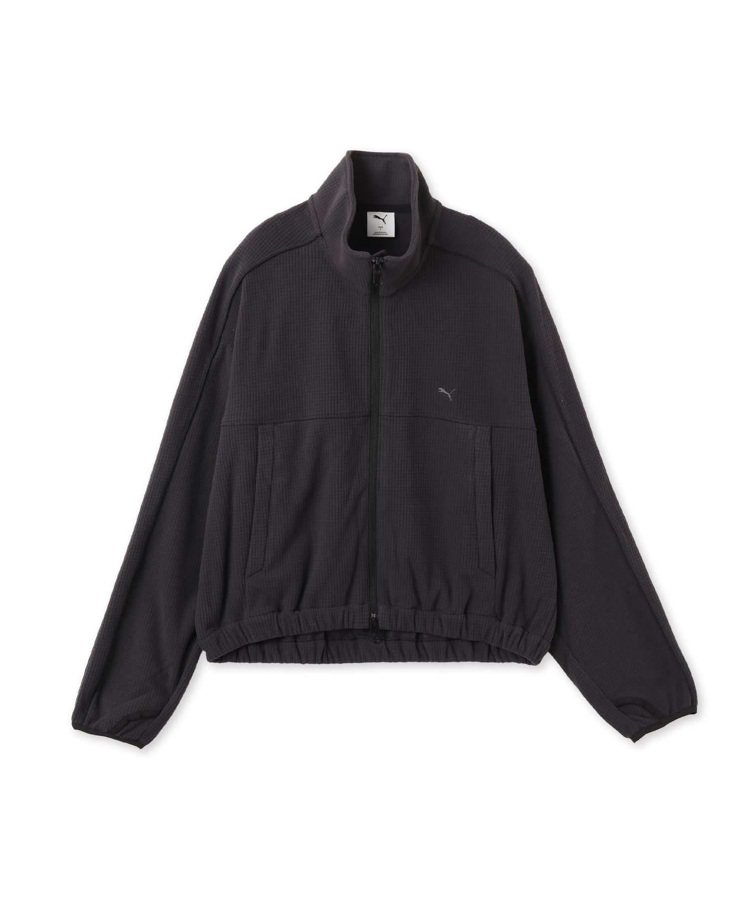 PUMA FLEECE ZIP-UP JACKET WS PUMA BLACKのメイン画像